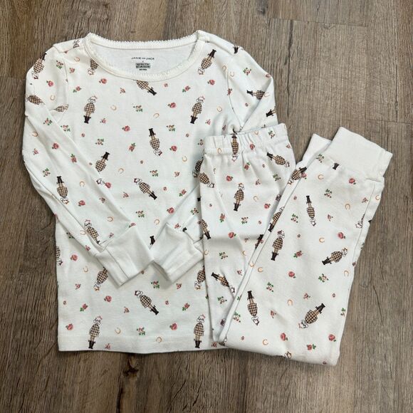 Janie and Jack Other - Janie and Jack Girls 4 Pajama Set Long Sleeve Equestrian Horse Countryside